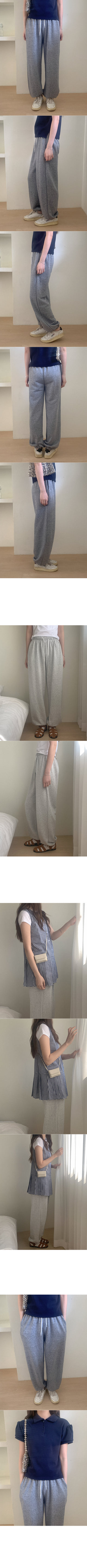 Cotton Melange Jogger Pants