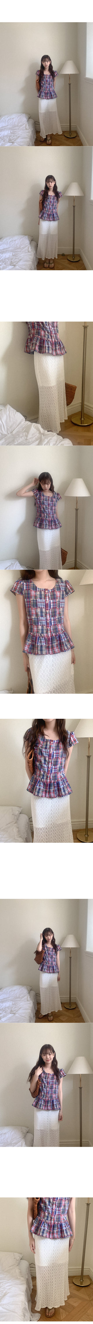 Lace long skirt