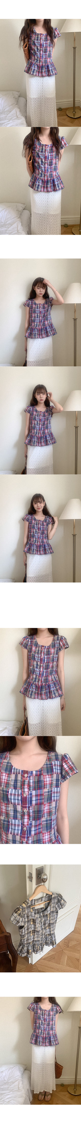 Lace long skirt
