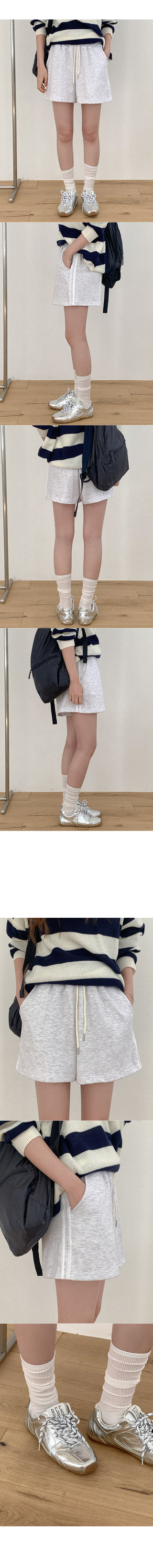 Lace elastic shorts