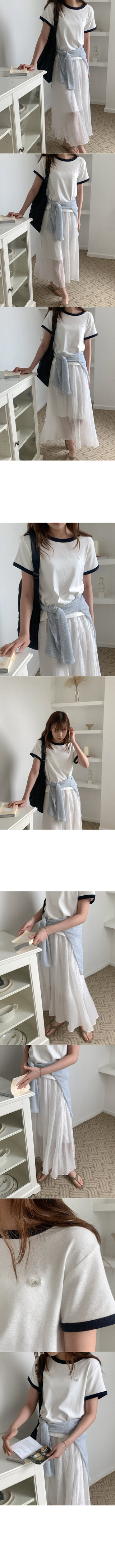 Tencel long skirt