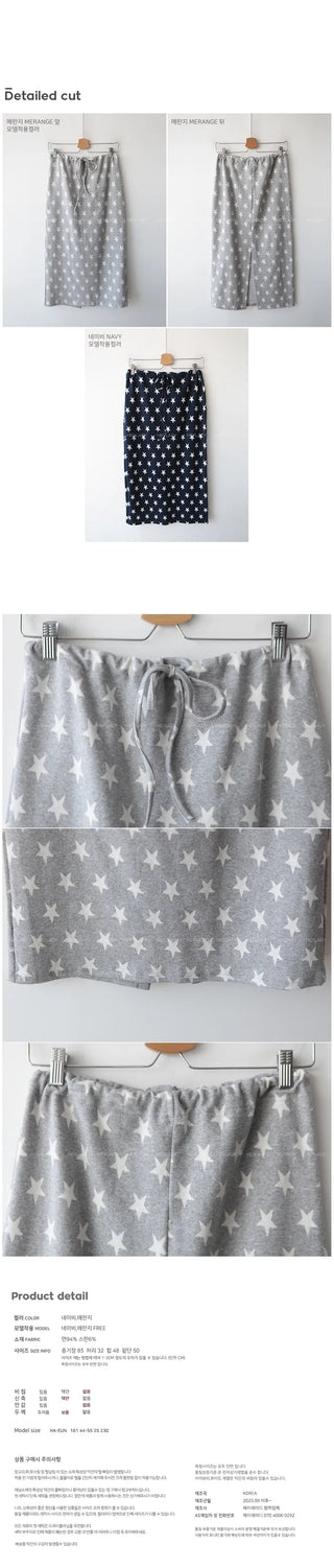 (2 colors) Star Long Skirt