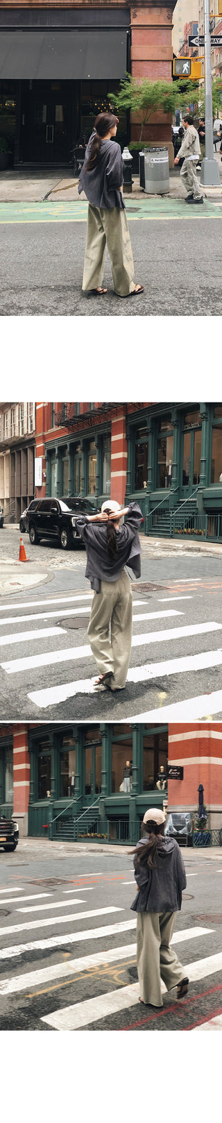 Summer wide chino pants