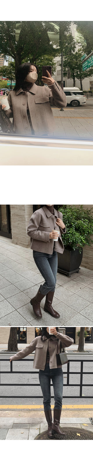 (Slim Fit/Basic Fit) Turtleneck T-Shirt - 7 Colors
