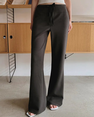 Modal-like bootcut training pants