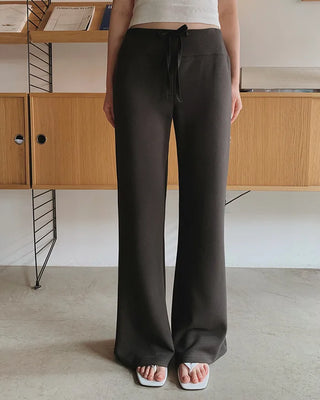 Modal-like bootcut training pants