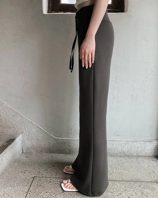 Modal-like bootcut training pants