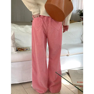Corduroy Heart Pants