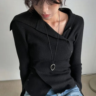 button pola twoway knit (3c)