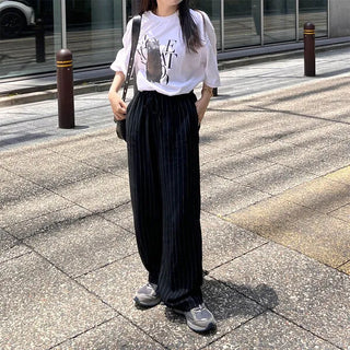 Striped Banding Pants