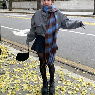 Daily check scarf