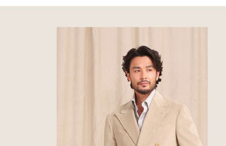 [CULTUM] Double-Breasted Cotton Corduroy Suit Set