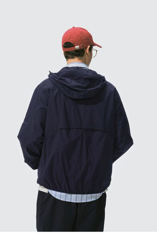 [Monterest] Packable Hooded Half-Zip Anorak