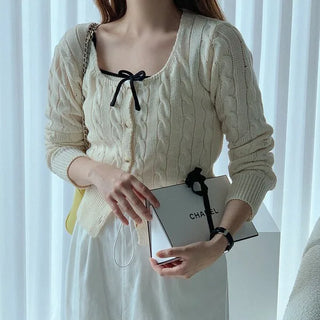 Cable cardigan