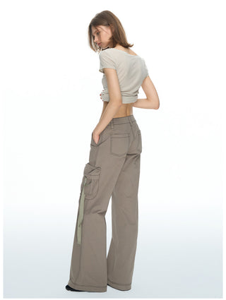 [NECY] Utility Cargo Strap Pants