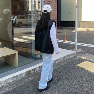 Wide Easy Denim Pants