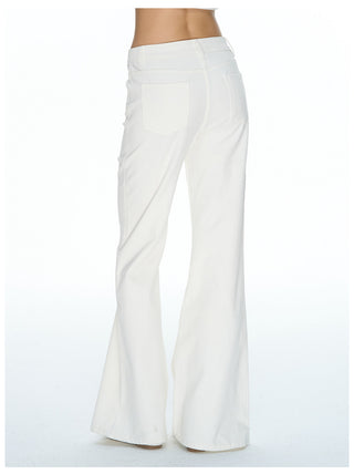 [NECY] Noir Sculptural Flare Pants (2color)