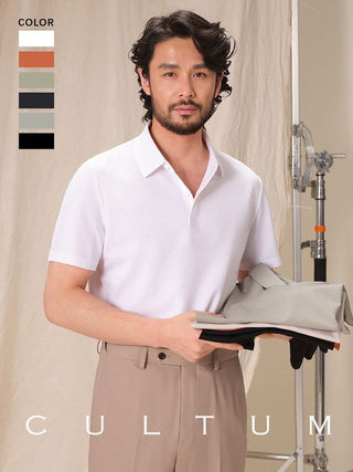 [CULTUM] Solid Color Polo Shirt