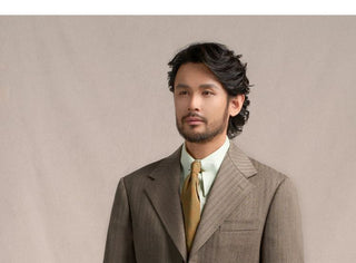 [CULTUM] 1930s Wool Blend Stripe Suit Set