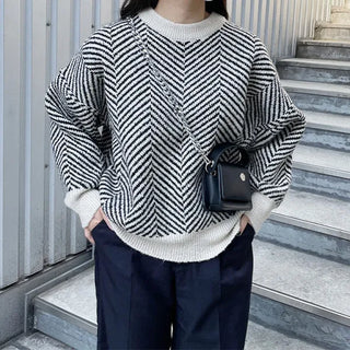 Herringbone Round Knit