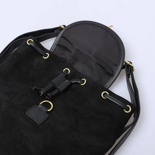 Suede backpack