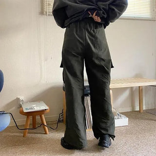 Nylon string cargo pants