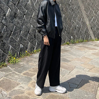 mirage balloon leather jacket