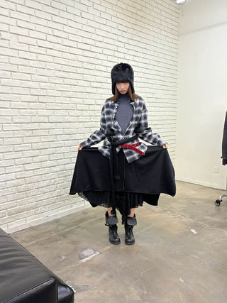 [NeverSeez] Woven Check Casual Shirt