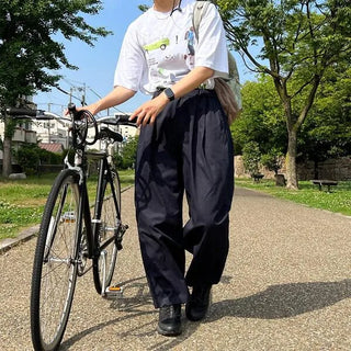 Balloon Fit Cotton Pants