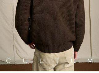 [CULTUM] Merino Wool Ivy Style Toggle Cardigan