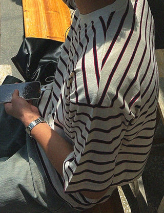 Mild Striped Short Sleeve T-shirt (4 colors)