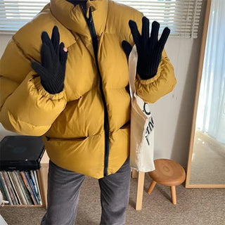 Finger-hole knit gloves