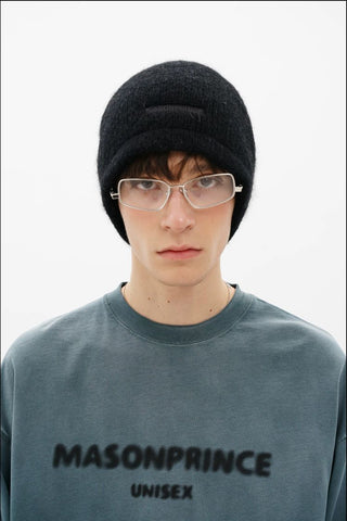 [MASONPRINCE] Wide Brim Mohair Blend Beanie