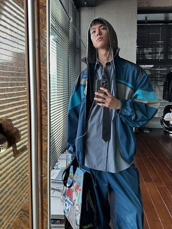 [MASONPRINCE] Patchwork Sport Jacket/Pants