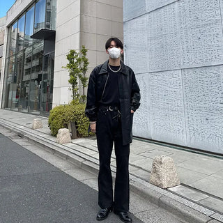 Single Half Leather Jacket
