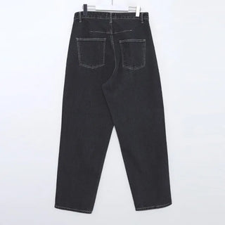 Wide denim pants