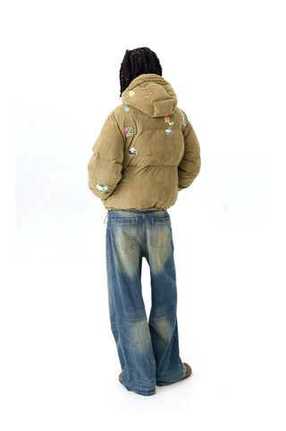 CONP Suede Texture Padded Jacket