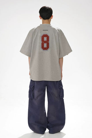 [MASONPRINCE] 380G Heavyweight Cotton V-Neck Jersey Tee