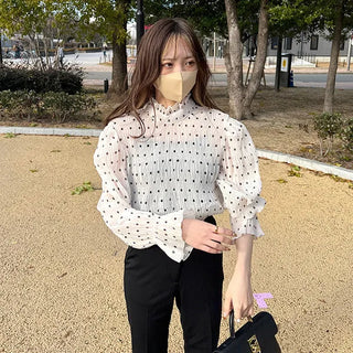 Polka dot blouse