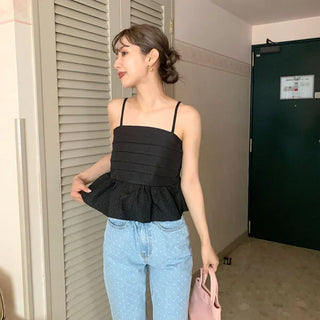Pintuck Flare Top