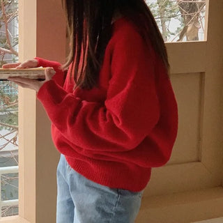 (5 colors) Wool V-knit