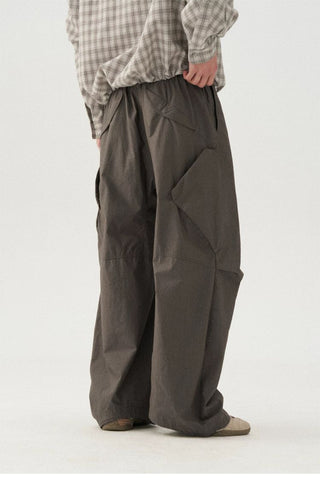 [Monterest] Enzyme Washed Wide Leg Work Pants