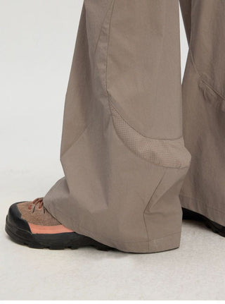 [Monterest] Water-Resistant Textured Flare Pants