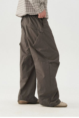 [Monterest] Enzyme Washed Wide Leg Work Pants