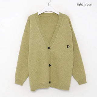 P Lettering Cardigan