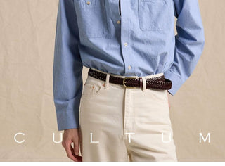 [CULTUM] Washed Cotton Work Shirt with Pockets