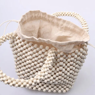 Beaded tote bag