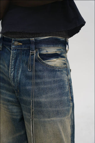 [MASONPRINCE] Durable Washed Jeans