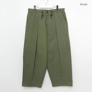 Pintuck Cotton Wide Pants