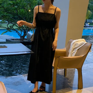 String Sleeveless Camisole Long Dress